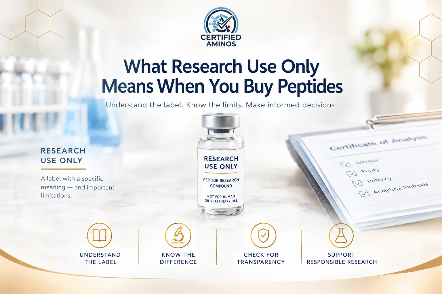 What Research Use Only Means When You Buy Peptides